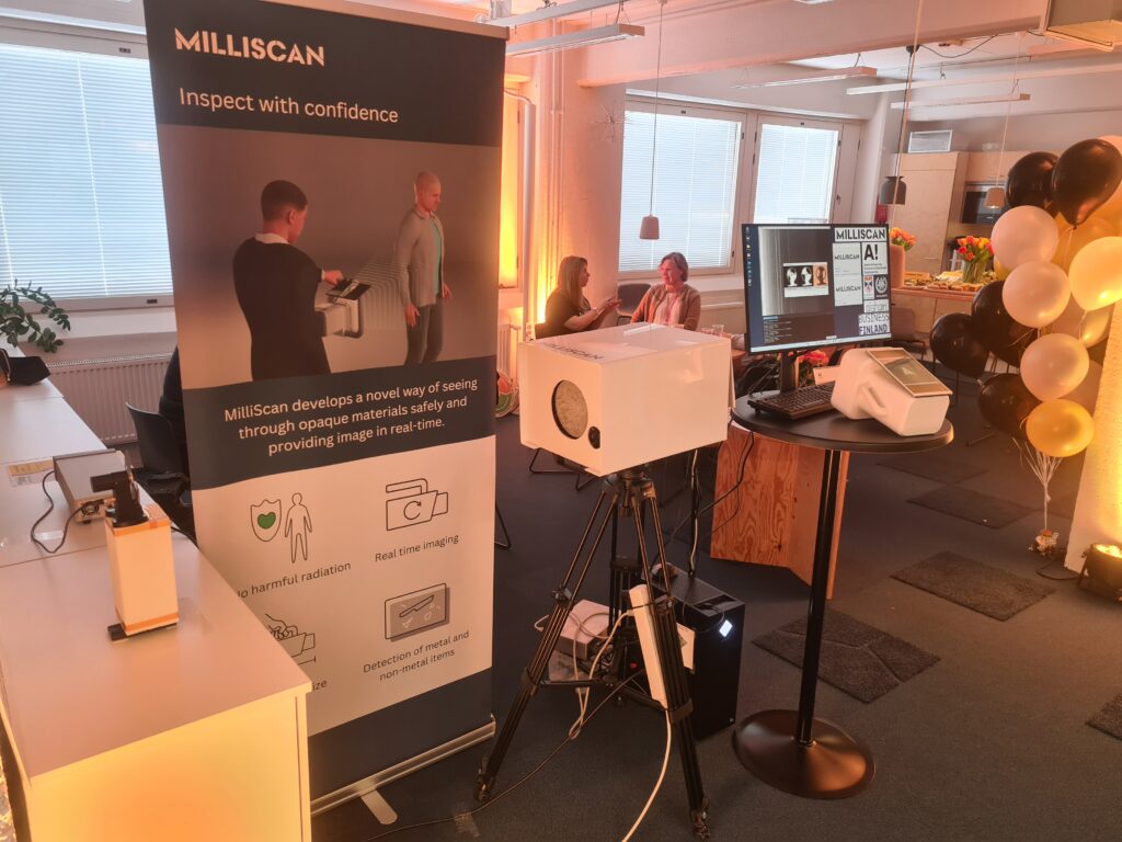 MilliScan presenting their lates developments of their mmWave imaging (millimeter-wave imaging) technology